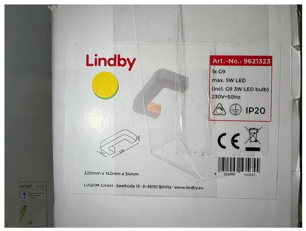 Lindby Lindby - LED Nástenné svietidlo JULIKA 1xG9/5W/230V LW0310