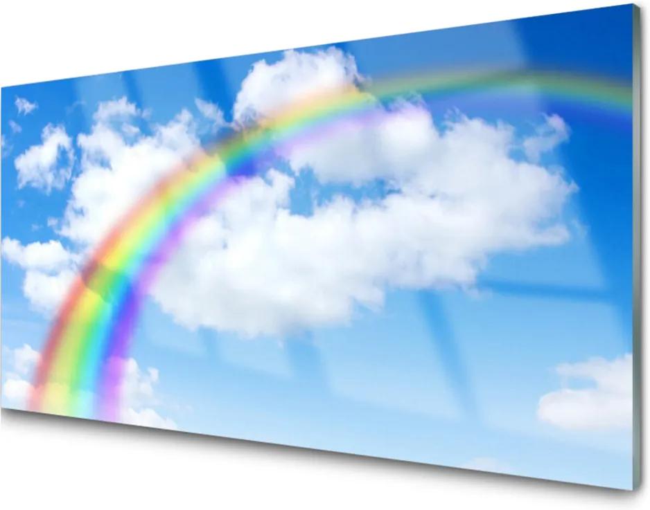 Obraz na akrylátovom skle Dúha Nebo Mraky Príroda