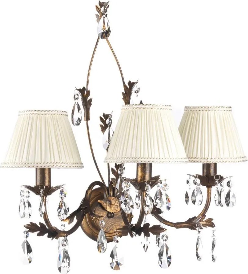 ONLI - Nástenné svietidlo KAREN 3xE14/6W/230V bronzová