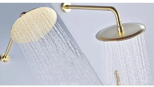 REA-P4110 - Sprchová súprava s podomietkovou batériou LUNGO zlatá