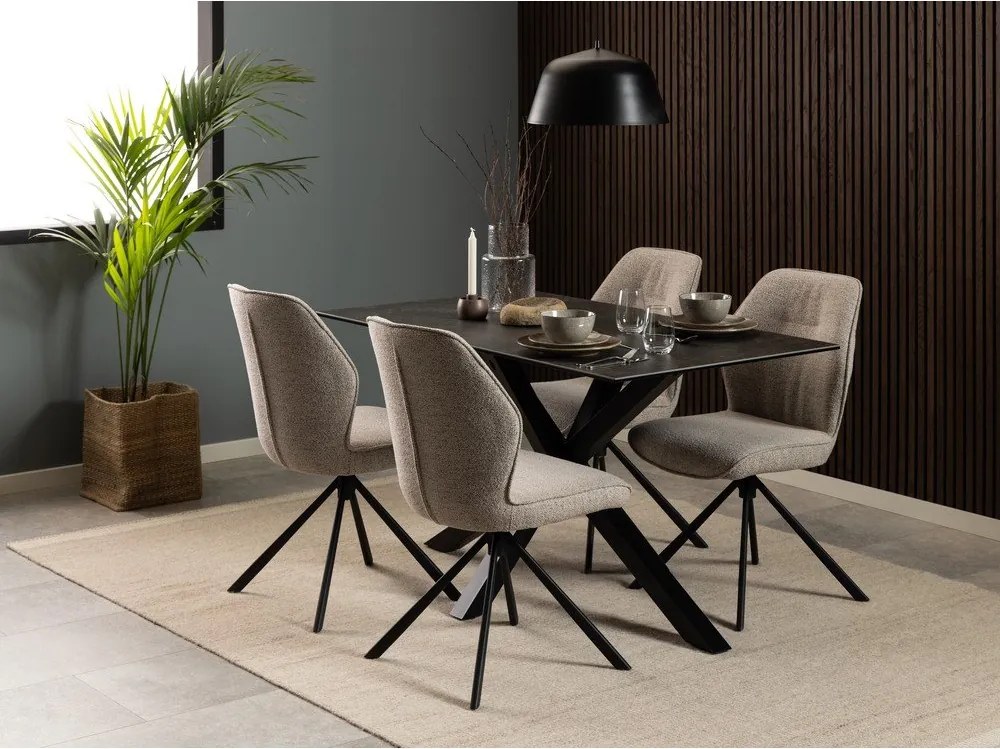 Krémové jedálenské stoličky v súprave 2 ks Aura – Actona