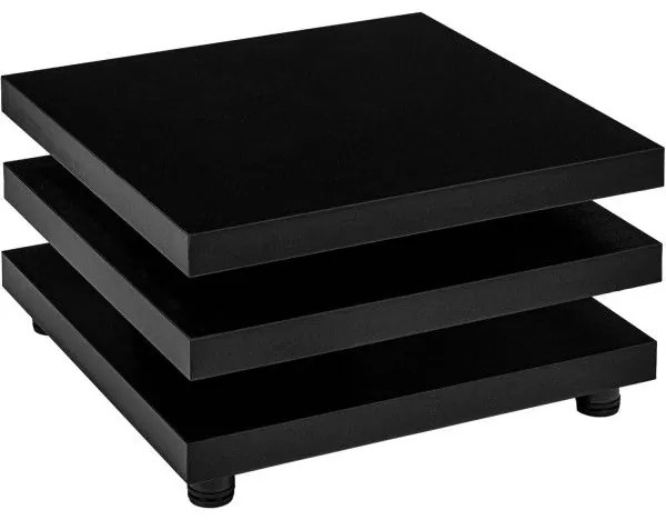 Stilista konferenčný stolík, 60 x 60 cm, čierny