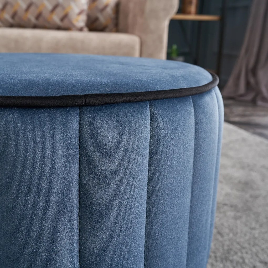 Stolička Rose Pouf Blue