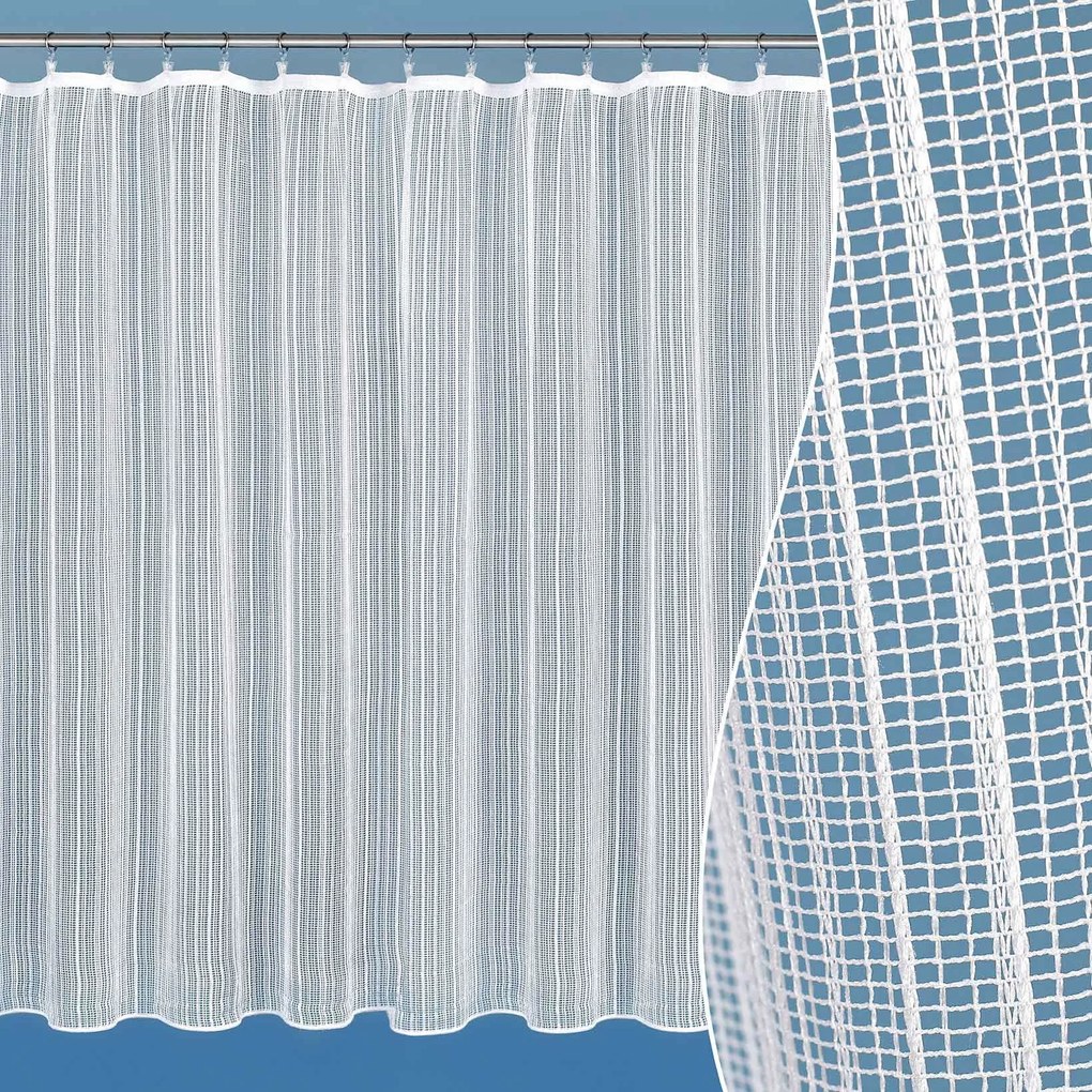 Goldea žakárová záclona - vzor 11747 sieť - metráž 140 cm