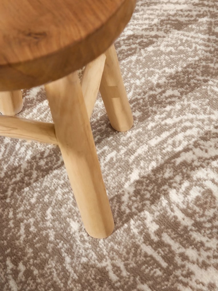 Hanse Home, Kusový koberec Gloria Cavallo 106258 Creme Beige kruh, 120x120 (priemer) kruh, béžová, chodba / predsieň