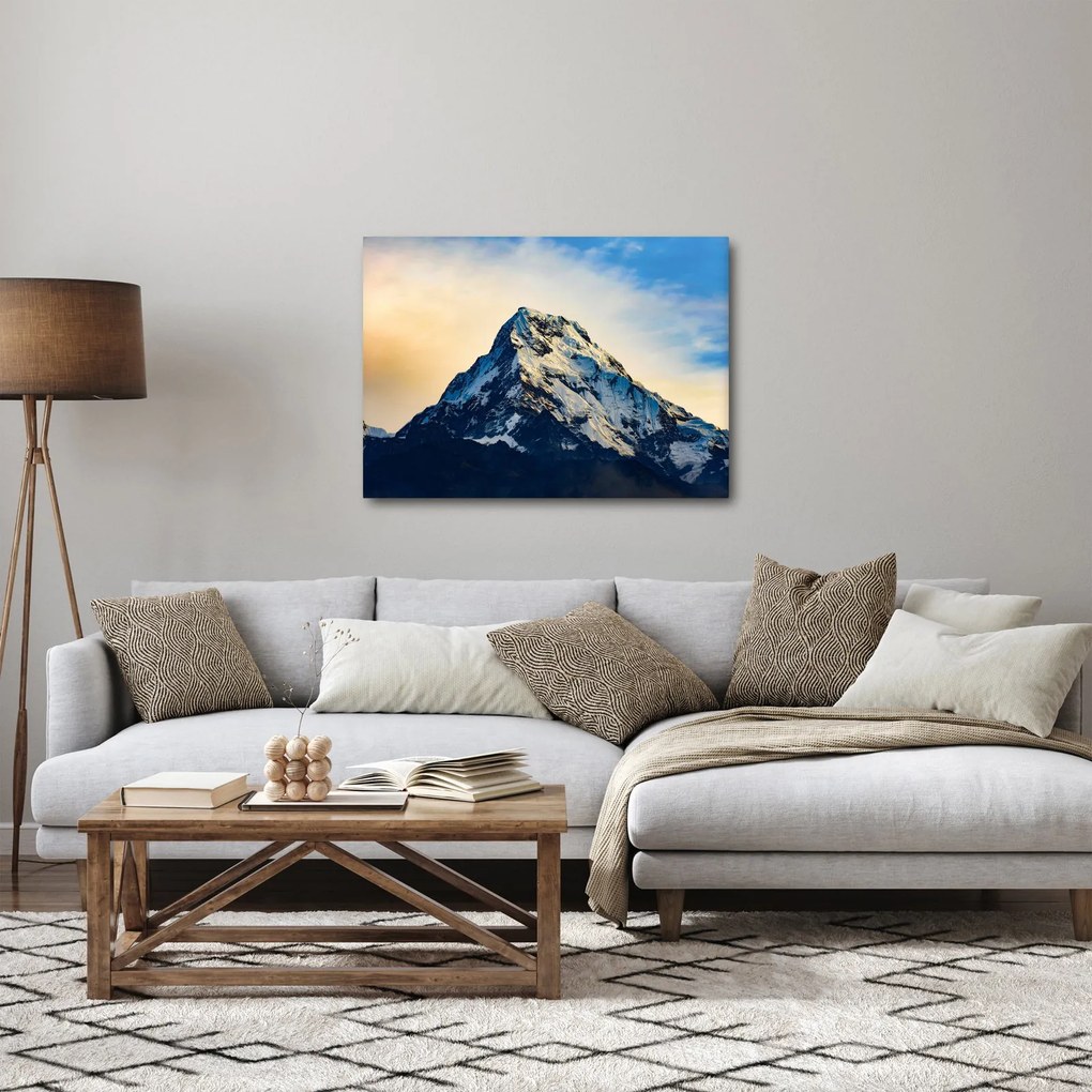Obraz zasnežených hôr, Nepál (70x50 cm)