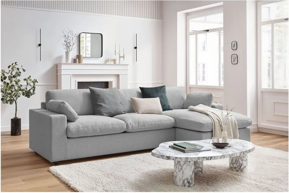 Svetlosivá rohová pohovka Belair – Bobochic Paris