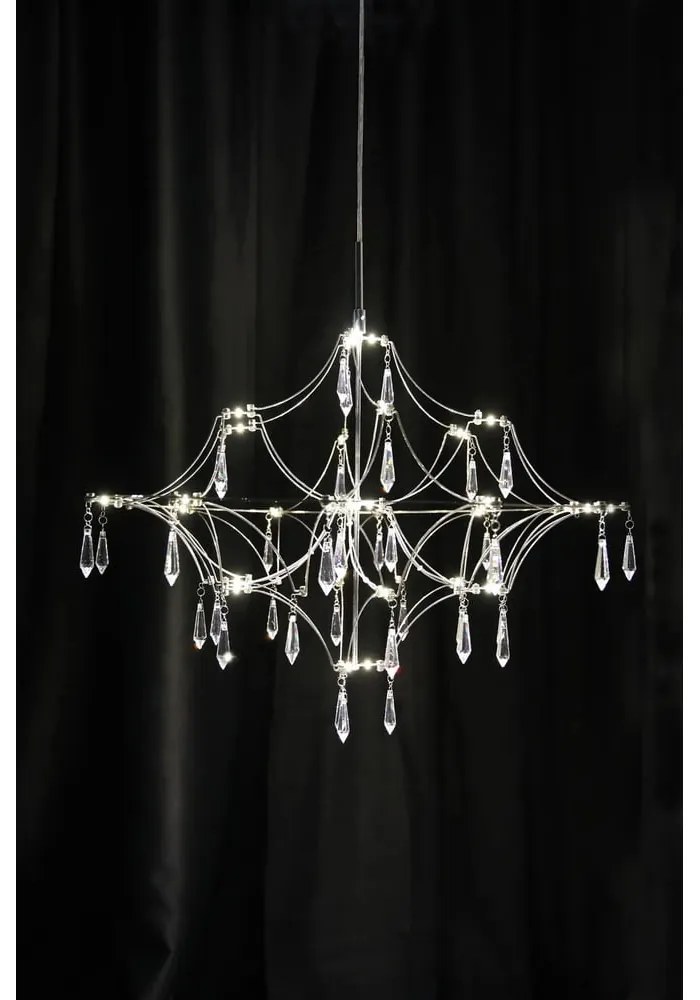 LED závesné svietidlo v striebornej farbe ø 60 cm Efesos – Markslöjd