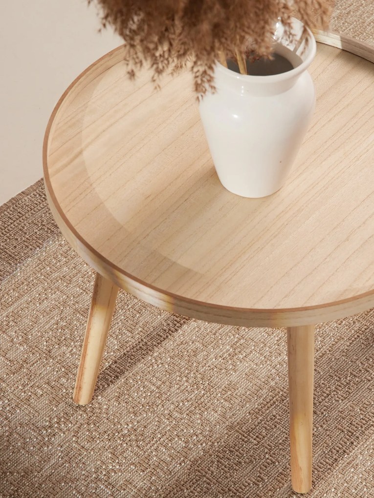 NORTHRUGS, Koberec behúň Duet Kona 106250 Beige/White - na von aj na doma, 80x250, béžová, chodba / predsieň