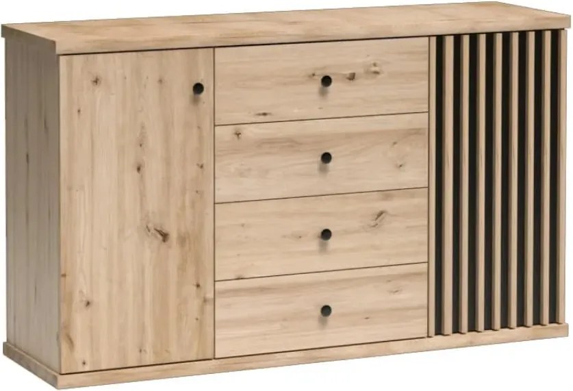 KOLI C-4 komoda, remeselnícky dub