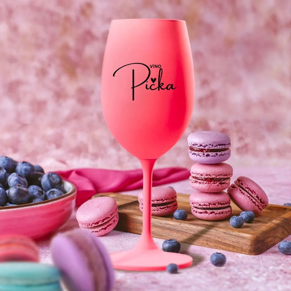 Pohár na víno Víno Pička