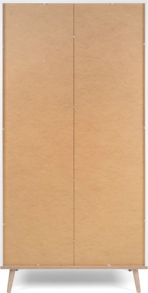 Šatníková skriňa Göteborg, biela/dub sonoma