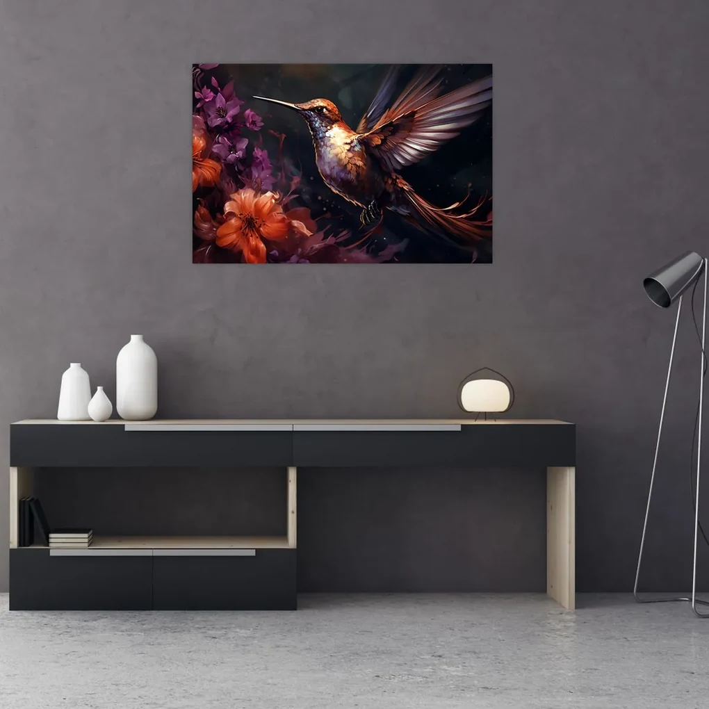 Obraz - Kolibrík (90x60 cm)