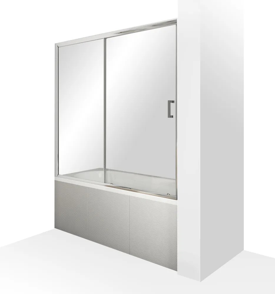 Roltechnik Outlet Vaňová zástena s posuvnými dverami DETROIT 2 ROTH-Variant: šírka: 140 cm, výška: 150 cm, orientácia: Univerzálna - (DETROIT 2 140 -…