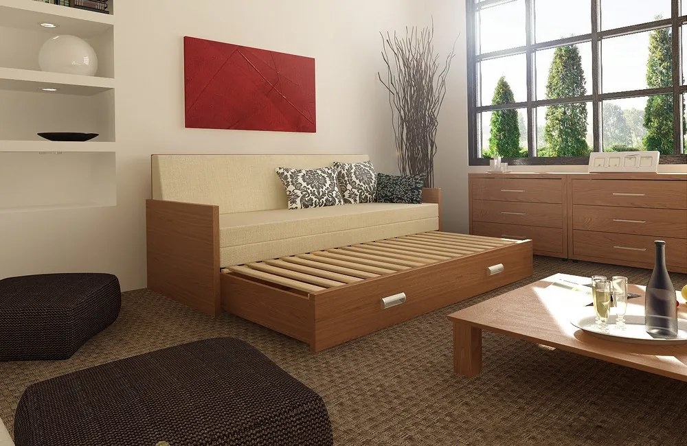 Wood Service Rozkladacia posteľ Ľubka 90 x 200