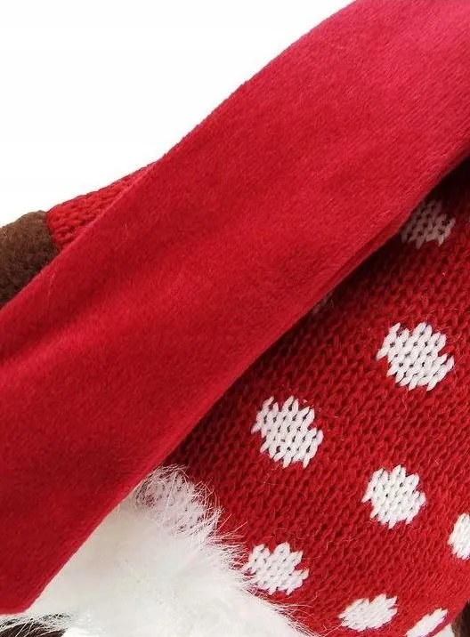 Vianočný sob stojaci 58 cm - červený