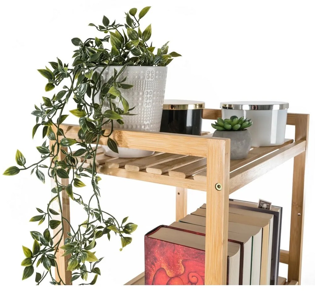 G21 Bambusový regál, 5 políc, 5 poschodí