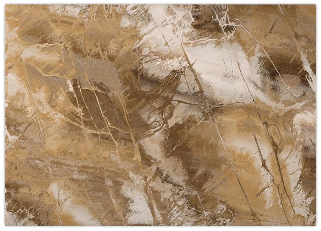 Obraz - Hnedá abstrakcia (70x50 cm)