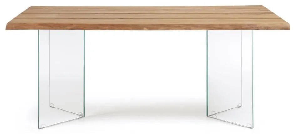 Jedálenský stôl s doskou v dubovom dekore v prírodnej farbe 90x160 cm Lotty – Kave Home