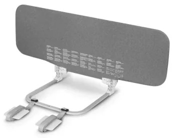 Lionelo - Bezpečnostná zábrana na posteľ LORA tmavošedá