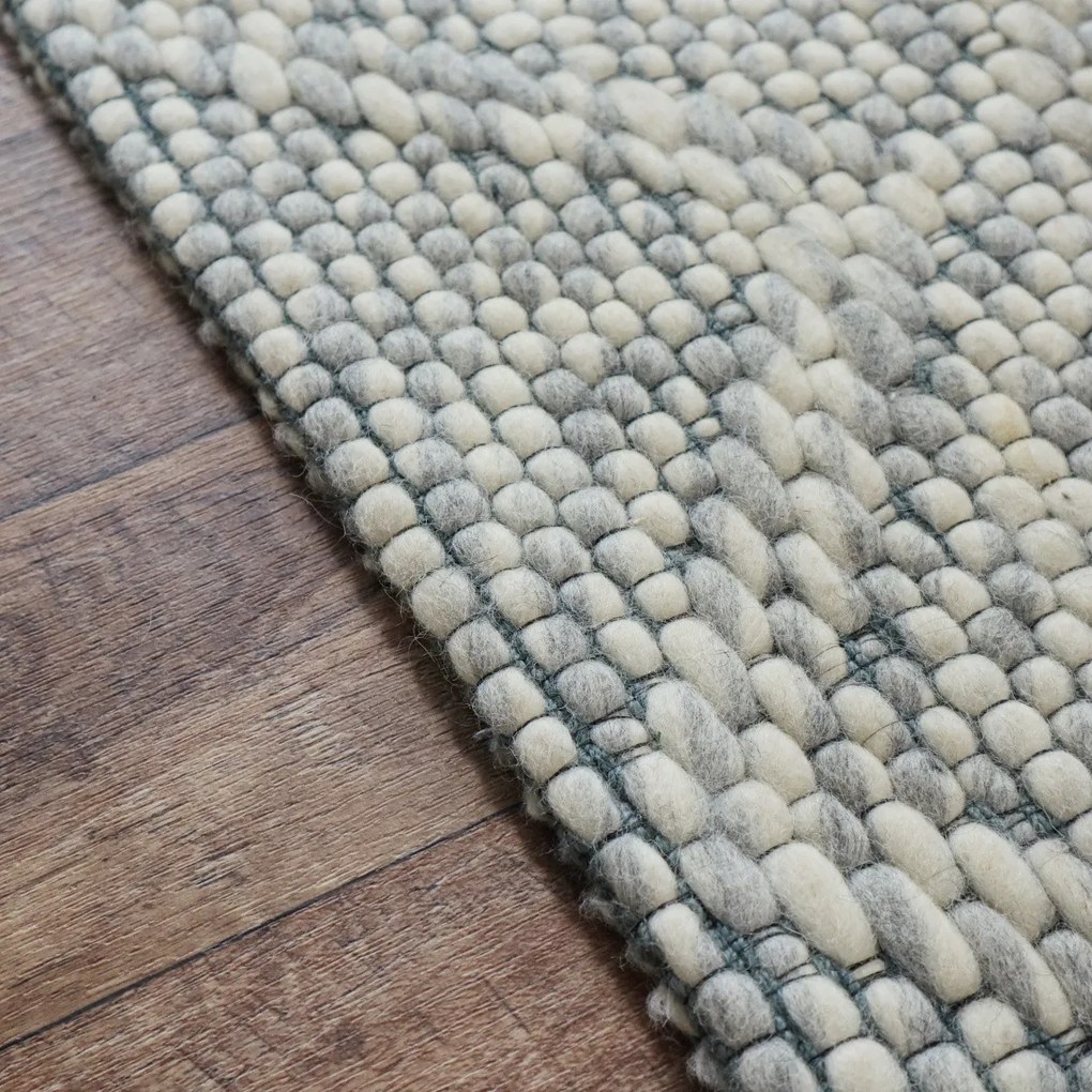Kusový ručne tkaný koberec Woolen 4 Grey, 150x240, šedá, obývacia izba, Asra