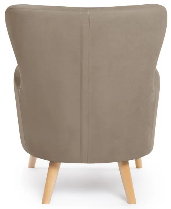 Béžové kreslo ušiak Noemye – Bonami Selection