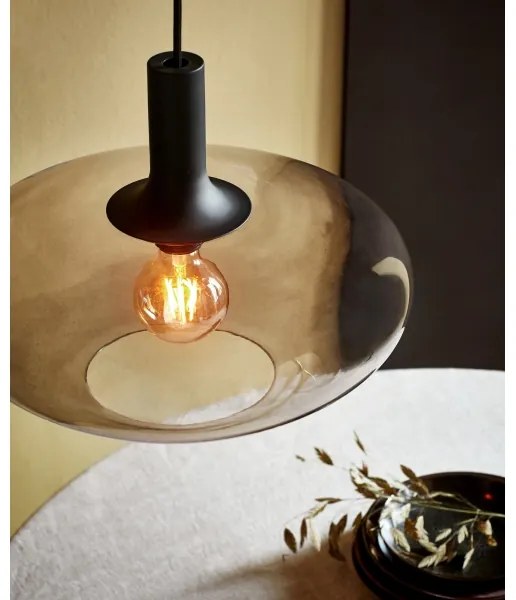 Nordlux - Luster na lanku ALTON 1xE27/60W/230V čierna