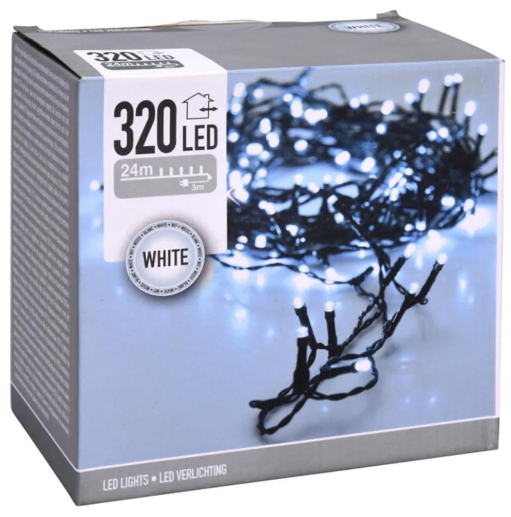 Vianočná svetelná LED reťaz Decor 24 m studená biela