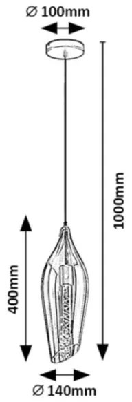 Rabalux 72201 - Luster na lanku BELLINI 1xE27/60W/230V