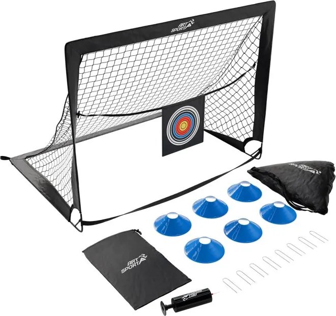Sada skladacích futbalových bránok Goal Master 2 ks - čierna