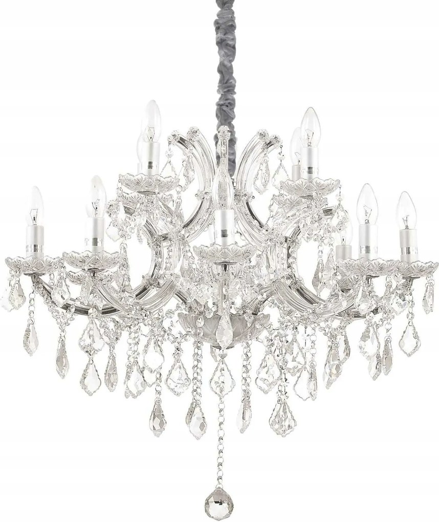 Závesné svietidlo Ideal Lux Napoleon SP12 cromo 167251 E14 12x40W 73cm chróm