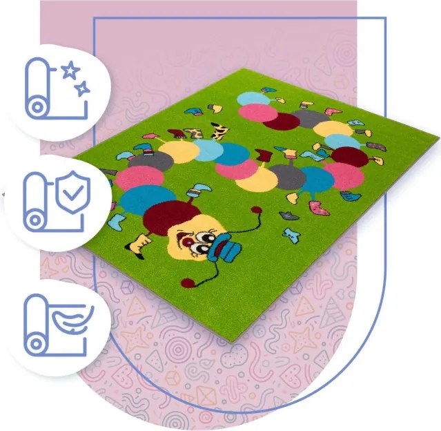 Koberec Agnella Funky Top Ivo zelený