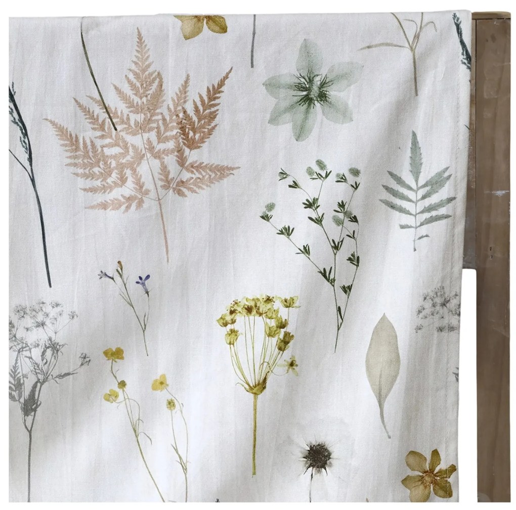 Chic Antique Bavlnený obrus Aix Floral / Cream 240 × 140 cm