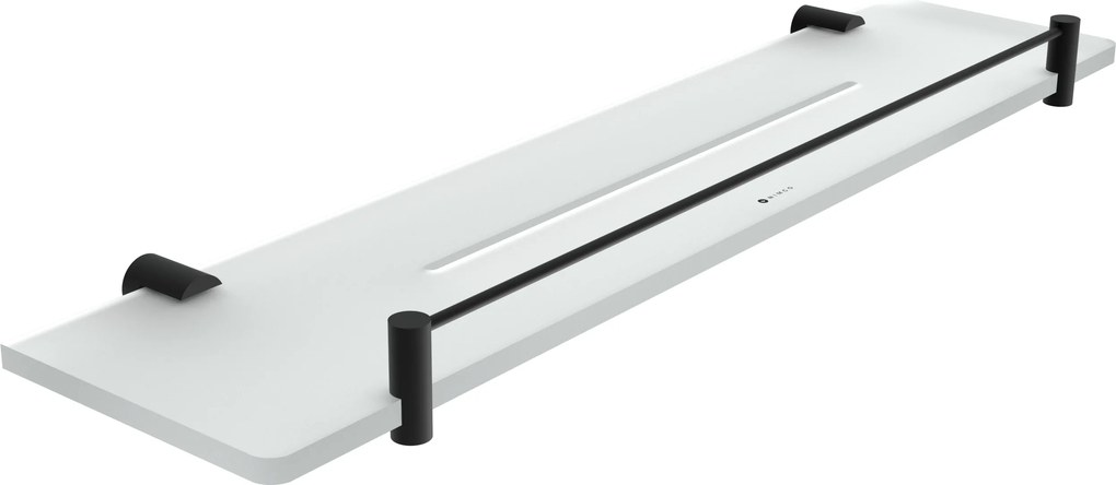 Nimco Polica IXI s ohrádkou, 50 cm BORMO čierna - BRC X450-X-90