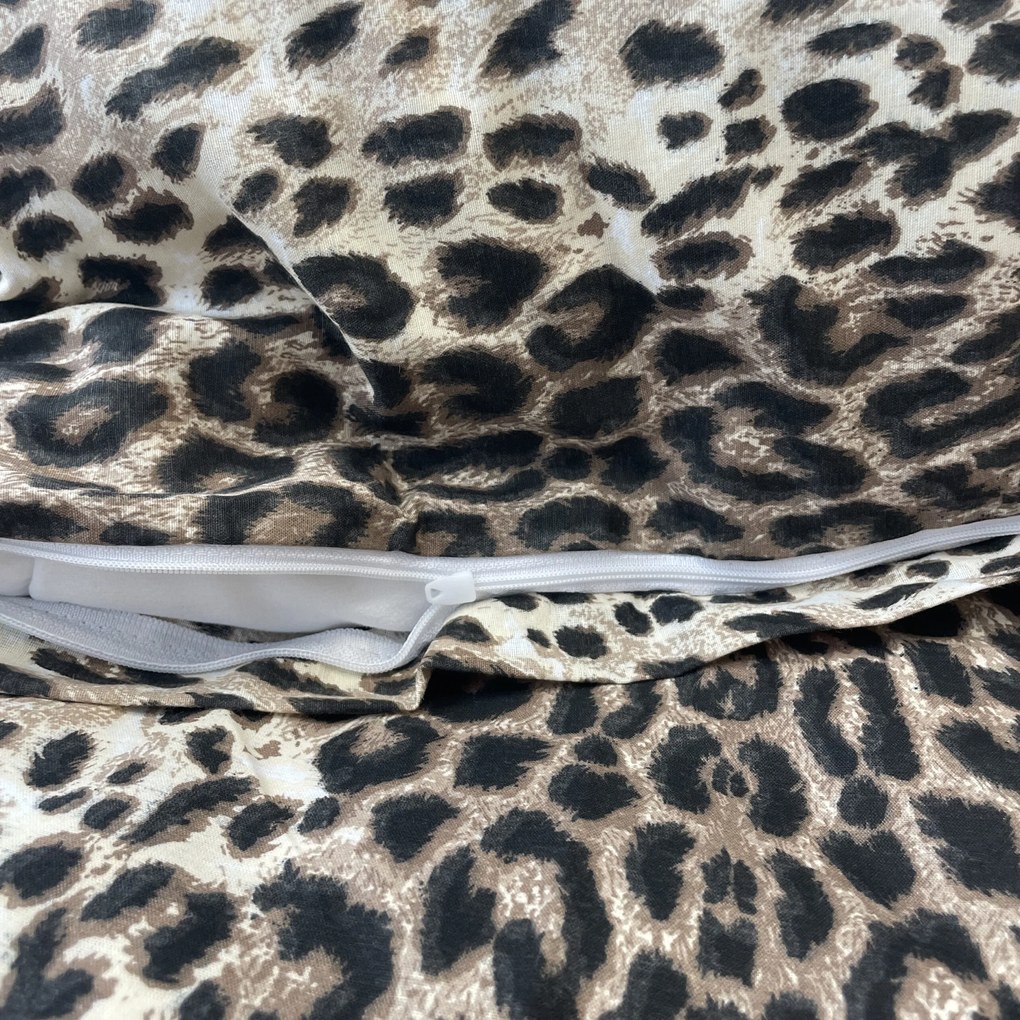 Obliečky bavlnené Leopard 200x140cm+90x70cm TiaHome