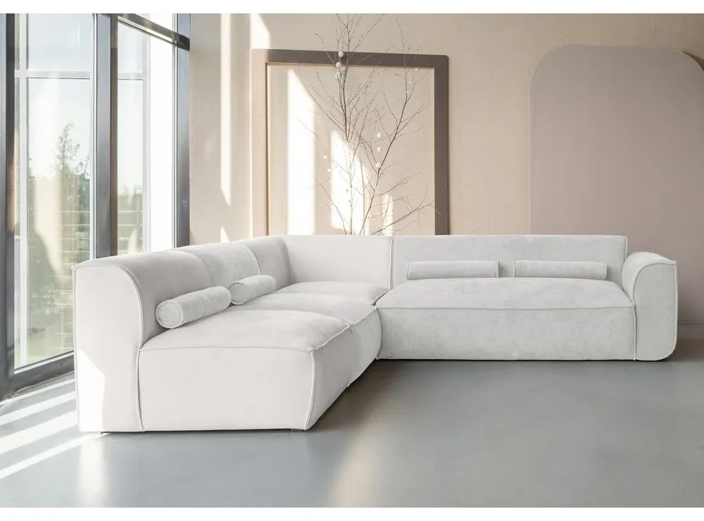 Krémovobiela rohová pohovka (ľavý roh) Flex Felix – Miuform