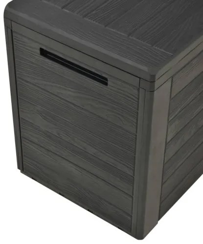 vidaXL Záhradný úložný box antracitový 78x44x55 cm-