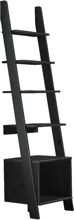 Čierny opierny rebrík s policami Karup Design Vocal Black