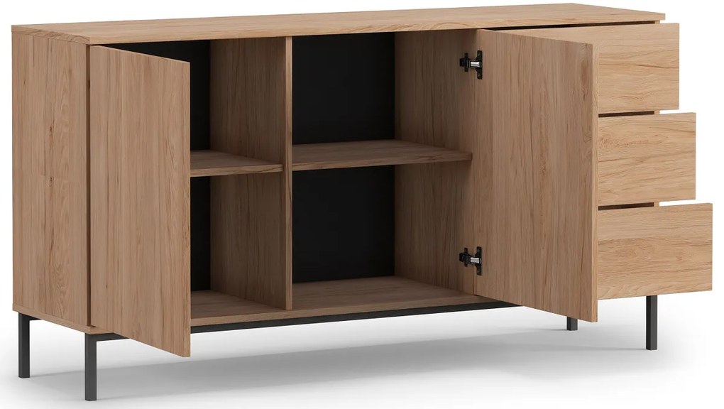 Moderná komoda Querty - rockford hickory