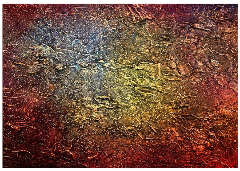 Artgeist Fototapeta - Red Gold Veľkosť: 196x140, Verzia: Samolepiaca