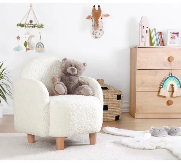 Detské kreslo DORY biele