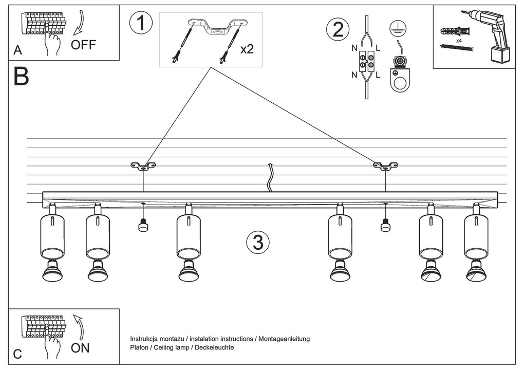 Sollux stropné svietidlo RING SL.0732