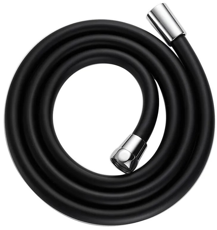 Sprchová hadica silikónová Fit Black 150 cm čierna