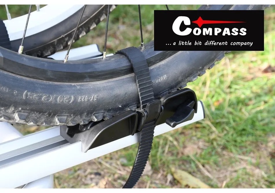 Compass Nosič bicyklov na ťažné zariadenie E-BIKE TÜV, 2 bicykle