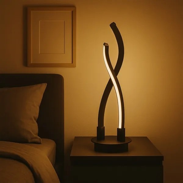 ONLI - LED Stolná lampa DAFNE LED/12W/230V 4000K 48 cm čierna