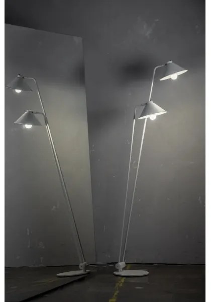 Argon 7074 - Stojacia lampa GABIAN 2xE27/15W/230V biela