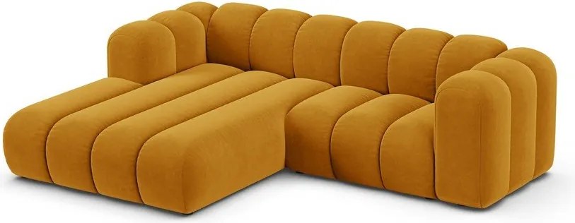 Žltá rohová pohovka (ľavý roh) Lupine – Micadoni Home