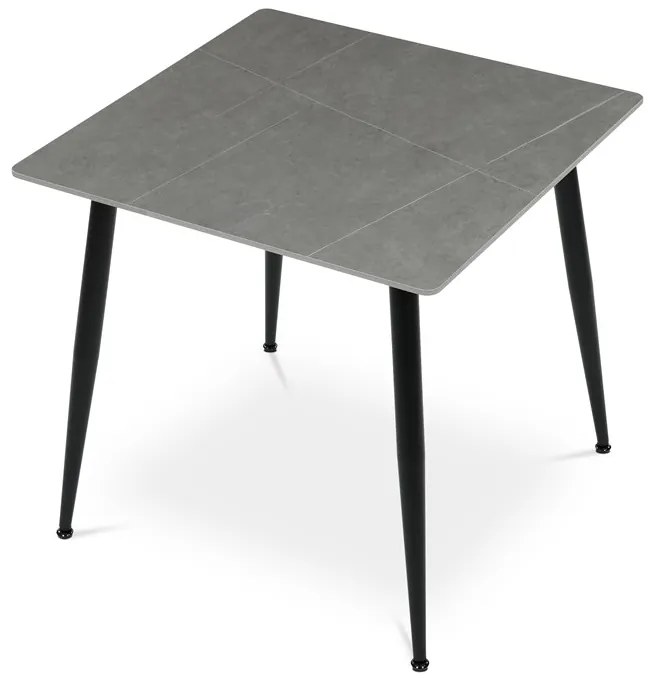 Autronic BONTEC Jídelní stôl 80x80cm, keramika, mramor, HT-398M GREY Farba: Šedá