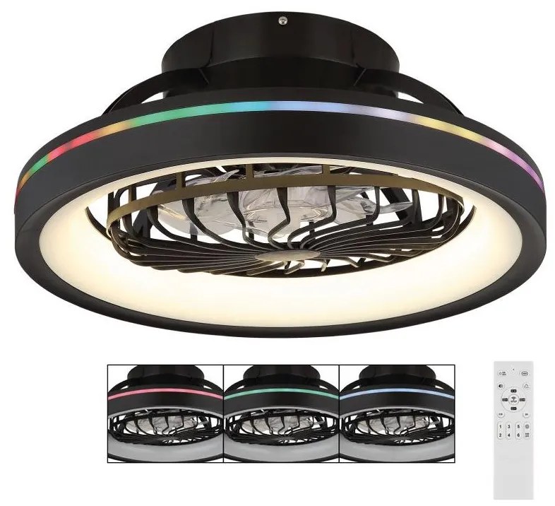 Globo 03665 - LED RGB Stmievateľný stropný ventilátor DEANNE LED/40W/230V + DO