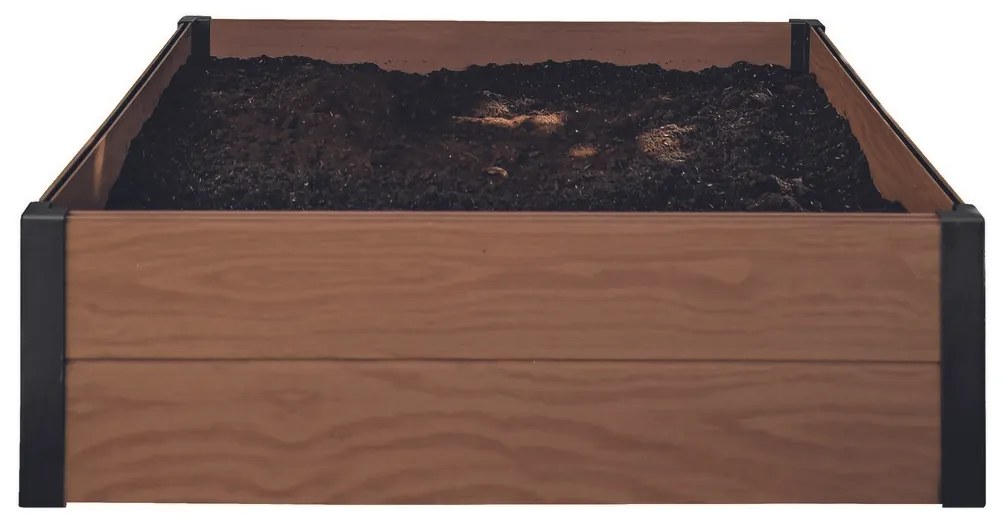 Keter Vyvýšený záhon Maple Square hnedá, 106 x 106 x 32 cm , M